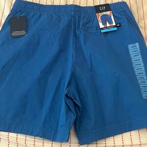 Gap Shorts Mens Size L Blue Flat Front Stretch